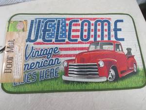lot 169 image: (B-2) Door Mat Welcome A Vintage A...