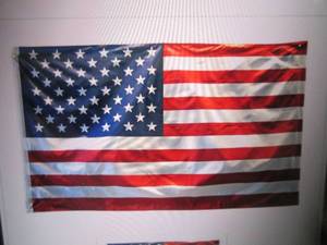 lot 180 image: (EC1) 3 ft x 5 ft American Flag...