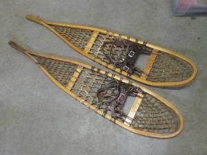 lot 219 image: (F-3) Pair Vintage Viking Snow Shoe...