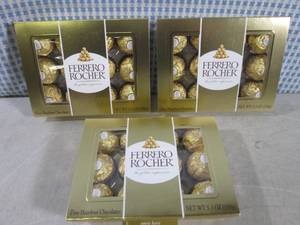 lot 236 image: (B-1) 3 Boxes Ferrero Rocher Fine H...