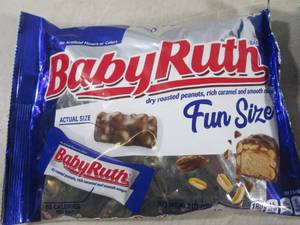 lot 283 image: (B-1) 3 Bags of Fun Size Baby Ruth ...