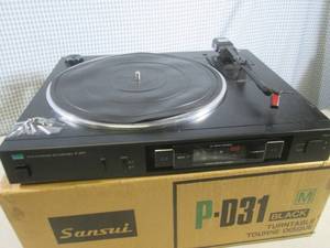 lot 310 image: (D-1) Sansui P-D31 Turntable - Powe...