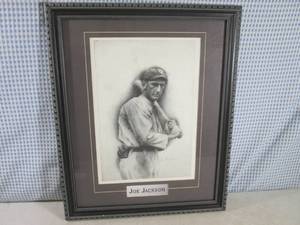 lot 312 image: (D-1) Vintage Framed Joe Jackson Dr...