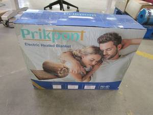 lot 282 image: Prikpont 84 in x 90 in Heated Blanket in Beige (OPEN BOX)