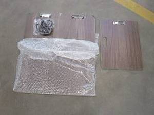 lot 289 image: 2 Pack Clipboards - 1 Large, 1 Small (SMALL CHIPS ON THE CORNERS)