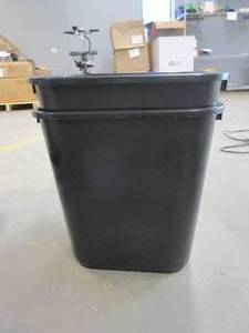 lot 291 image: AmazonCommercial 7 Gallon Commercial Office Wastebasket, Black, 2-Pack (OPEN BOX)