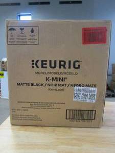 lot 306 image: Keurig K-Mini Coffee Maker, Single Serve K-Cup Pod Coffee Brewer, 6 to 12 oz. Brew Sizes, Black (OPEN BOX)