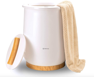 lot 317 image: Towel Warmers, Luxury Bucket Towel Warmer, Large Towel Warmer for Bathroom, Auto Shut Off, Fits Up to Two 40X70 Oversized Towels (OPEN BOX)
