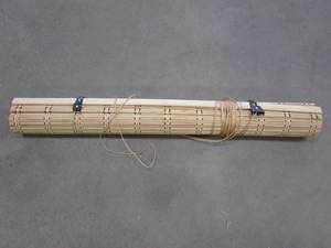 lot 326 image: 32 in x Unknown Length Bamboo Blinds (OUT OF PACKAGING)
