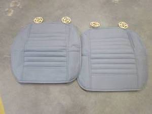 lot 415 image: Sunny color 2pc Filling Bamboo Charcoal Edge Wrapping Car Front Seat Cushion Cover Pad for Auto with PU Leather(Gray) (OUT OF PACKAGING)