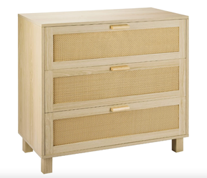 lot 430 image: CreativeLand Hamilton Rattan Chest of 3 Drawers (OPEN BOX)