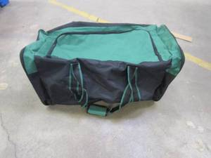 lot 448 image: Large Green & Black Duffle Bag