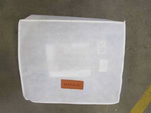 lot 449 image: YNM Knitted Blanket in Dark Blue - Unknown Size (VACUUM SEALED IN A BAG)