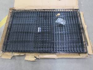 lot 431 image: MidWest Homes for Pets iCrate, Single Door Dog Crates 1548U (SOME OF THE CAGE IS BENT, PLASTIC TRAY IS CRAKED, SEE PHOTOS)