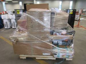 lot 455 image: Salvage Wholesale Pallet of  Small Housewares, Small Appliances, Clothes & More - SOLD AS IS