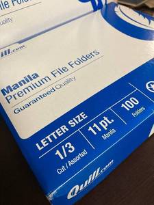Manila File Folders