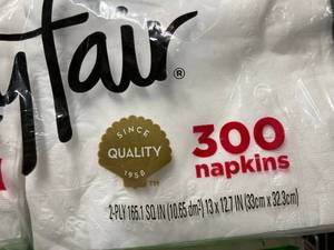 Bounty and VanityFair Napkins
