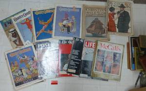 lot 150 image: Group of old magazines and books from the 1920s-40s