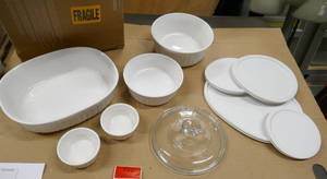 lot 222 image: group of CorningWare bakeware