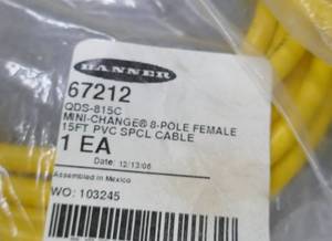 lot 294 image: Lot of new SMC valves and Banner cables