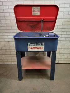 lot 496 image: Powerlift Parts Washer - NO SHIPPING