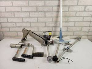 lot 530 image: Alumacraft Anchor Holder, Boat Lights, Crank Handles and More