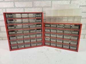 lot 542 image: (2) Metal Parts Organizers and Small Organizers - NO SHIPPING