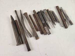 lot 556 image: (18) Assorted Punches and Chisels