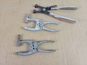 lot 595 image: (3) Plier-Type Clamps
