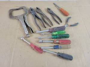 lot 617 image: Vise-Grips Welding Clamp, Pliers, Nut Drivers and More