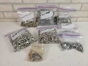 lot 678 image: Large Lot of Assorted Machine Screws and Nuts
