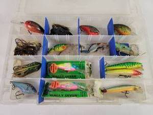lot 691 image: Organizer w Assorted Fishing Lures