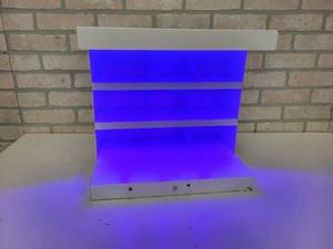 lot 707 image: Metal Store Display w Blue Motion Light - WORKS