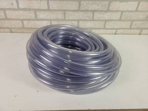 lot 708 image: 100 Roll of Clear Vinyl Tubing - 34 ID - New, no box