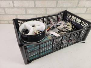 lot 722 image: Crate of Assorted Electronic Parts