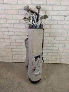 lot 743 image: Vintage Golf Clubs and More in Bag - NO SHIPPING