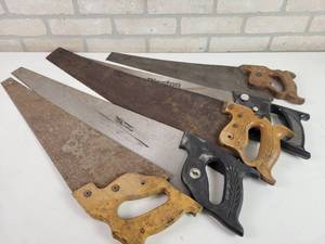 lot 779 image: (5) Assorted Hand Saws - NO SHIPPING
