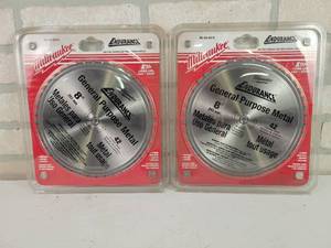 lot 788 image: (2) NEW Milwaukee ENDURANCE General Purpose Metal 8 Saw Blades - Part No. 48-40-4515