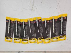 lot 796 image: (8) NEW Stanley 14 Shank Masonry Drill Bits - Sizes from 18 to 516