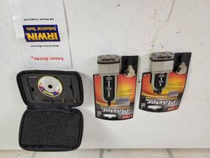lot 798 image: (2) NEW Master Lock Padlocks and IRWIN Laser Guide