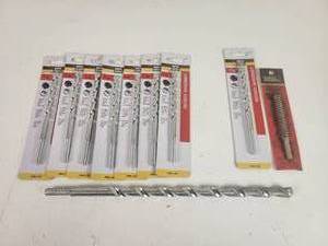 lot 809 image: (7) NEW Master Mechanic 38 x 6 Masonry Drill Bits and More