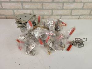 lot 838 image: (20) Clamps and Lot of B-Line Steel Plates - NO SHIPPING