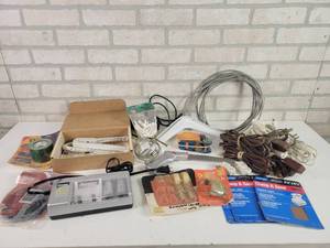 lot 856 image: Energizer Battery Charger, Crimper, Hardware and More