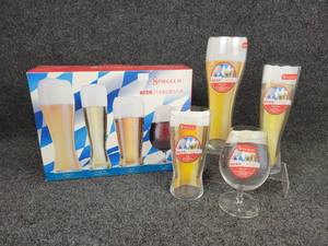 lot 640 image: NEW Spiegelau Beer Connoisseur Kit Set of (4) Beer Glasses, Made in Germany