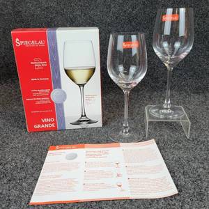 lot 668 image: Pair of NEW Spiegelau White Wine Glasses - Made in Germany