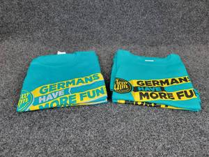 lot 806 image: Lot of (4) NEW Small Short Sleeved T-Shirts GermansHaveMoreFun.com