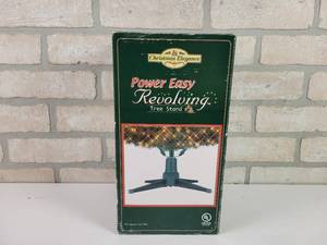 lot 521 image: Power Easy Revolving Christmas Tree Stand - Up to 7.5 Tree and 1800 Lights