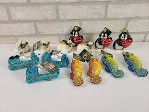 lot 594 image: (14) Old World Christmas Glass Ornaments