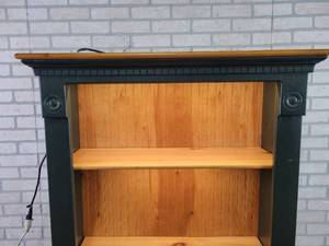 lot 505 image: Solid Wood Bookcase w Drawers - NO SHIPPING