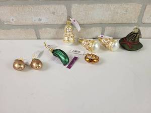 lot 687 image: (8) Handmade Inge-Glas Glass Ornaments - Made in Germany